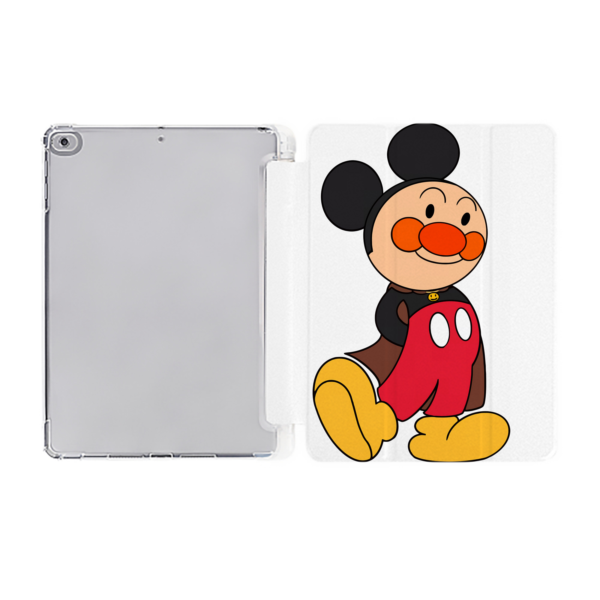 （画像用） アンパンマン Anpanman IPad ケース ペン収納付き 三つ折りスタンド PUレザー×シリコン 対応機種9.5/10.5/10.9インチ